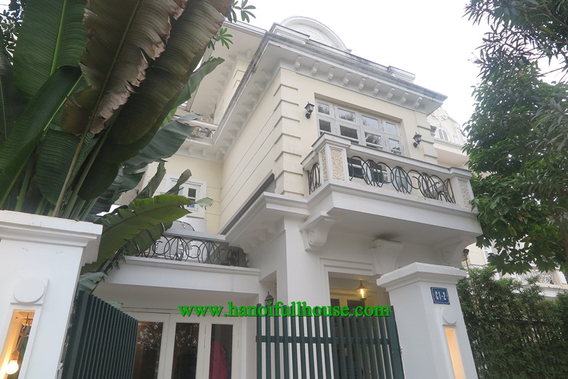 Properties rental in hanoi capital vietnam, modern villa with five bedrooms, furnished.